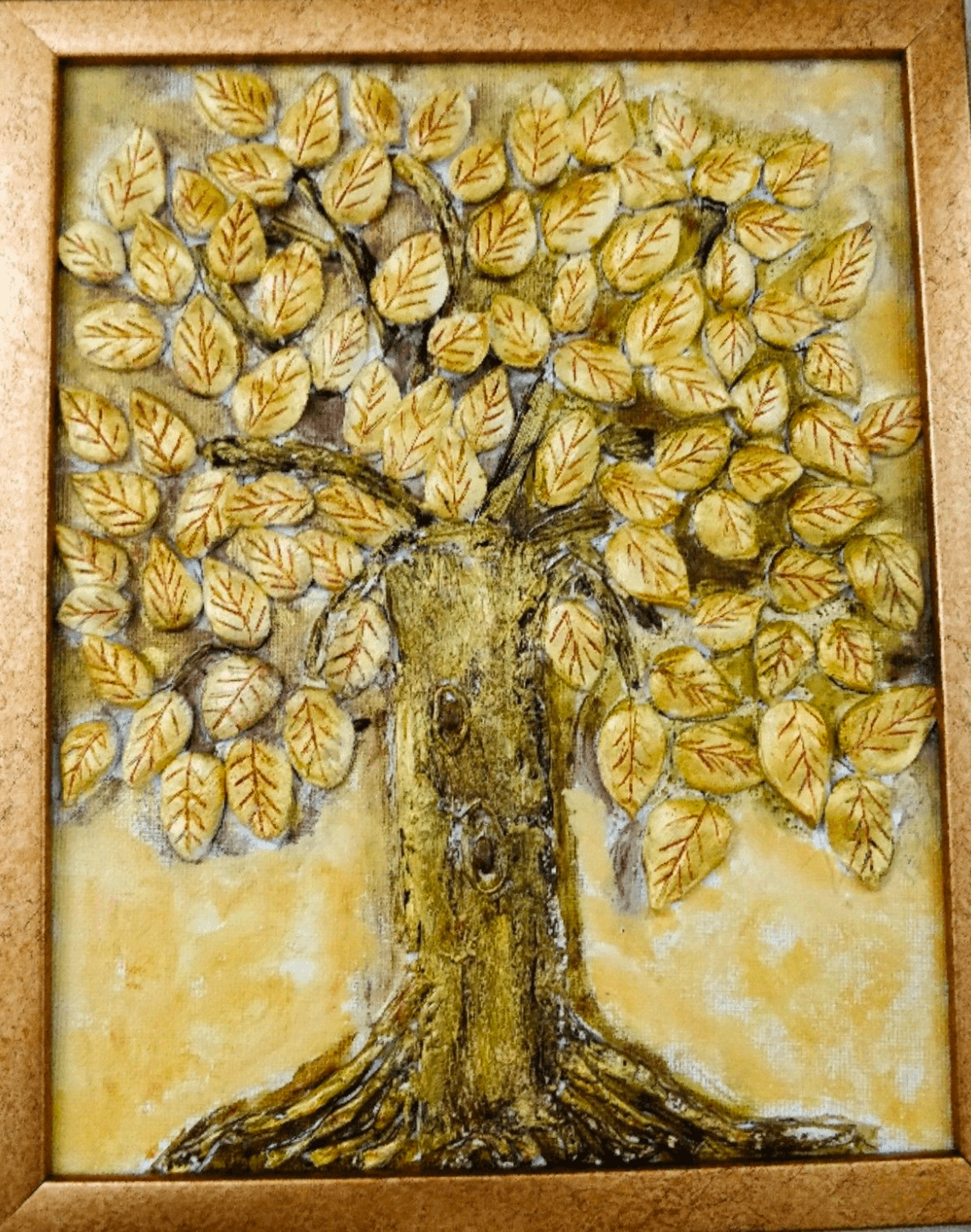 Modern Clay Tree Of Life Painting