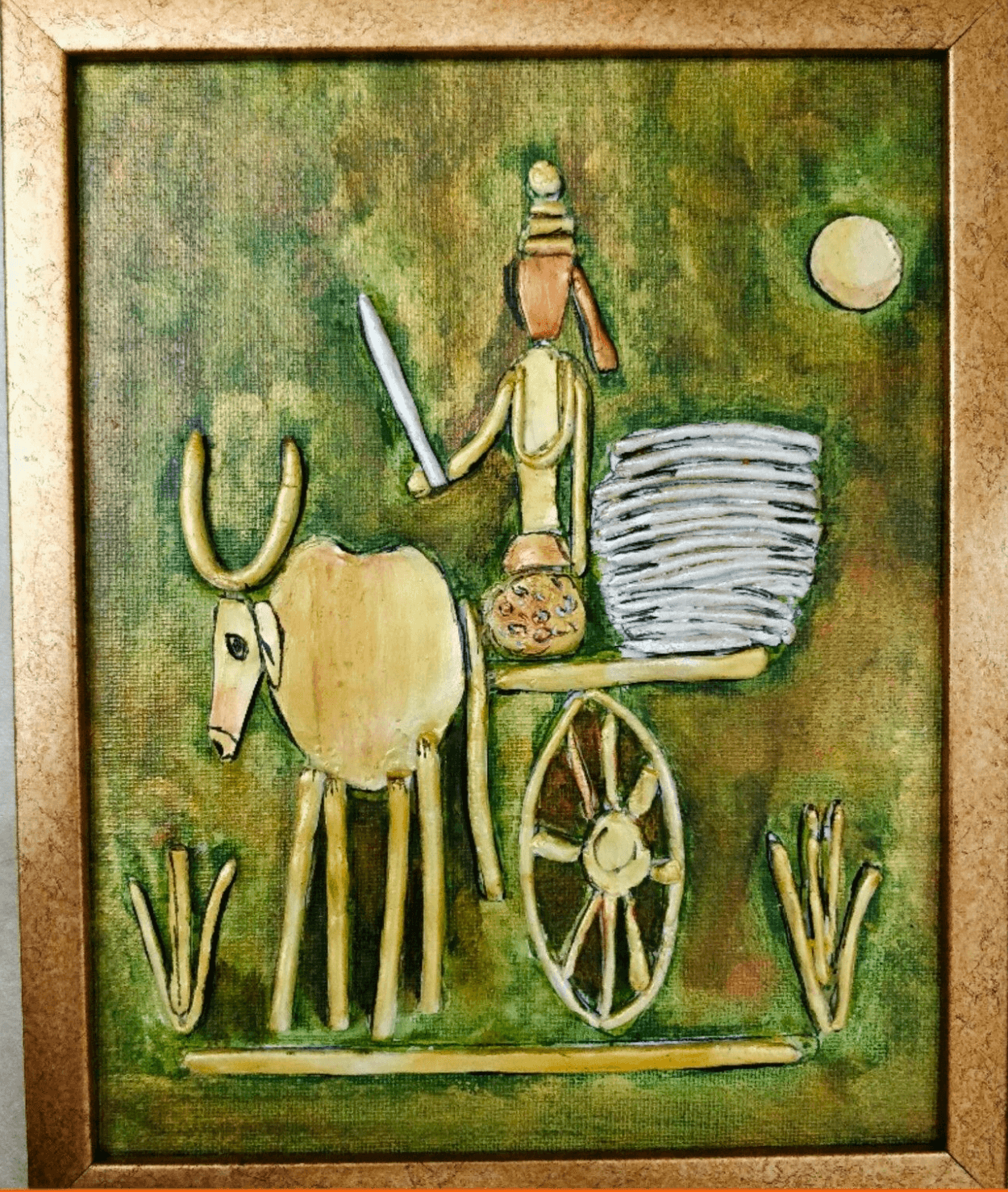 Modern Clay Vibrance Painting 2