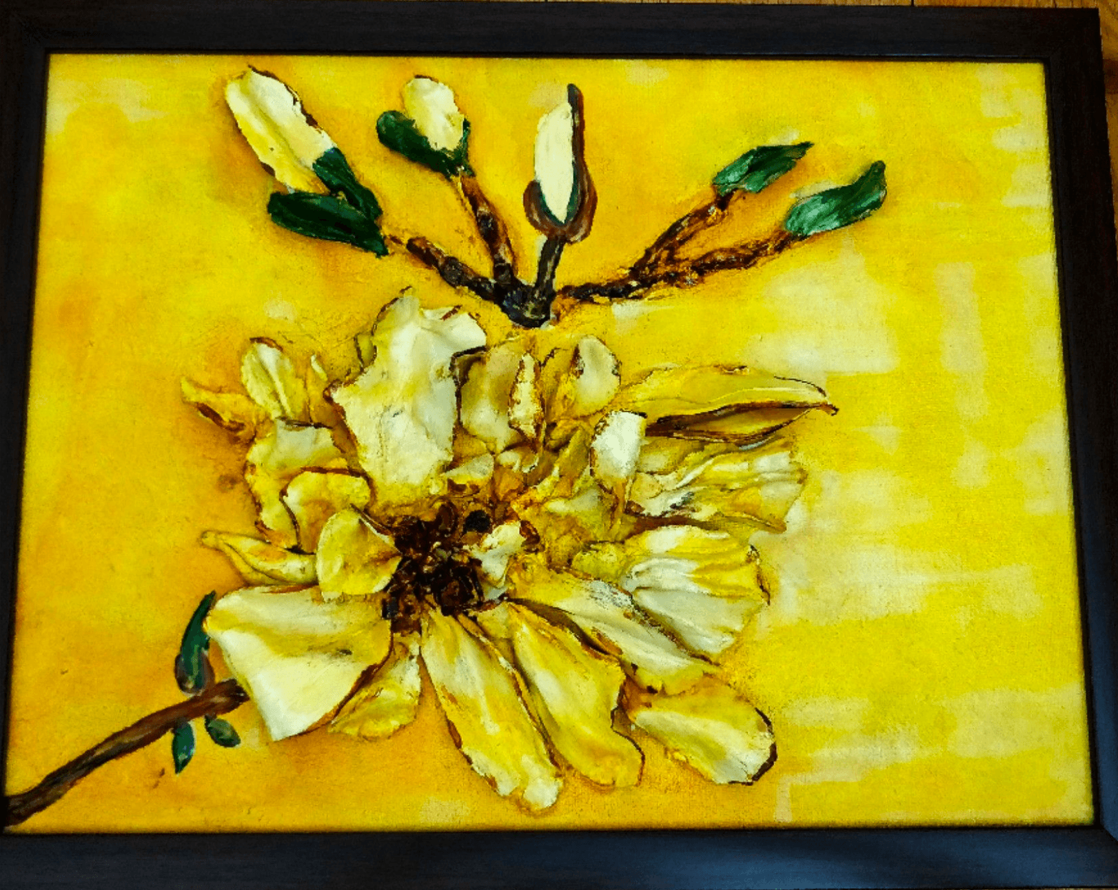 Clay Floral Tranquility Painting