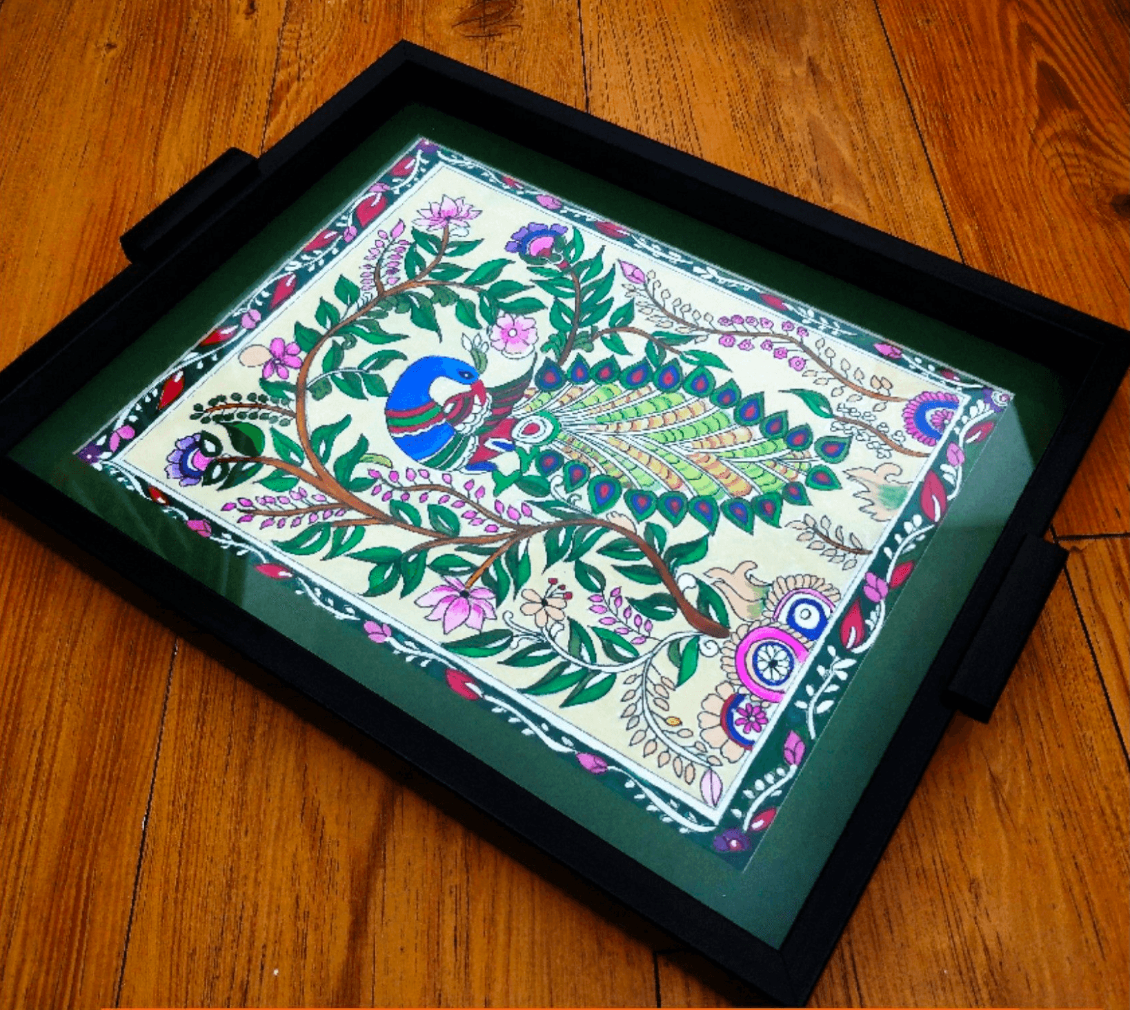 Contemporary Peacock Tray