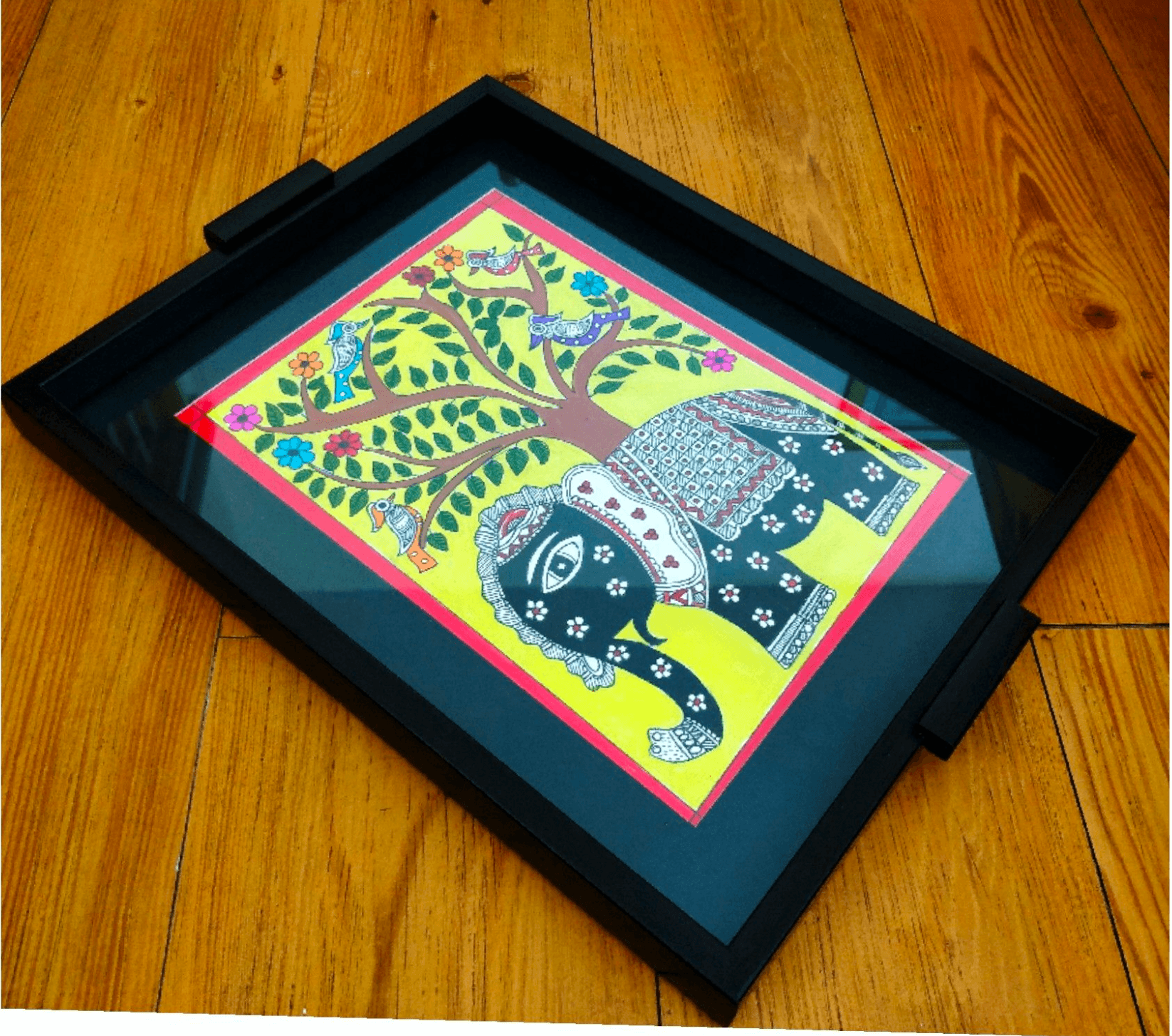 Madhubani Elephant Tray